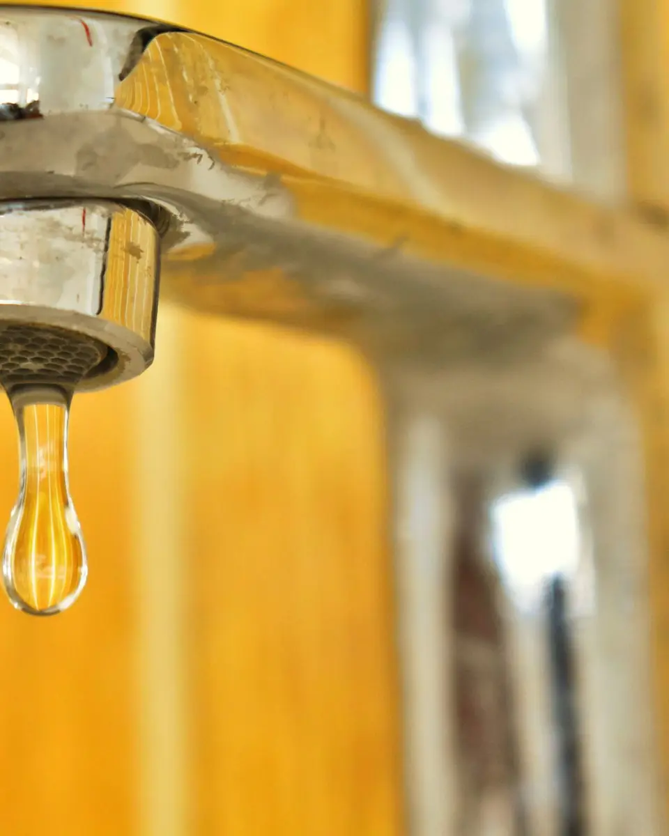 Close-up of a tap dripping into a sink